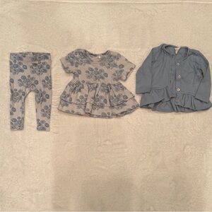 Kate Quinn Blue Floral Kids Matching Set